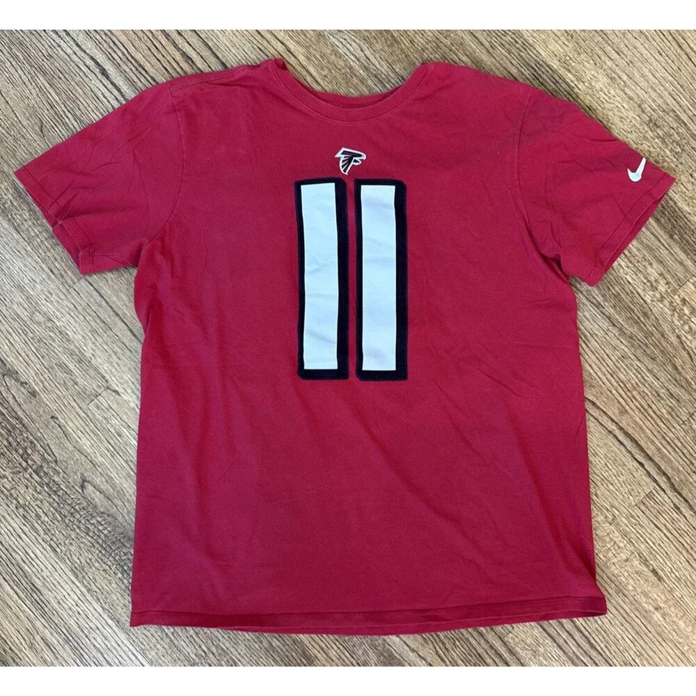 Atlanta Falcons Shirt Mens NFL Football Nike Player 11 Julio Jones Tee - XL